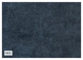 Ciemnoniebieska aksamitna rozkładana sofa 225 cm Charming Charlie – Miuform