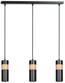 Czarna nowoczesna lampa wisząca - D103-Avezo