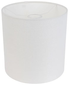 Abażur z tkaniny biały 25/25/25