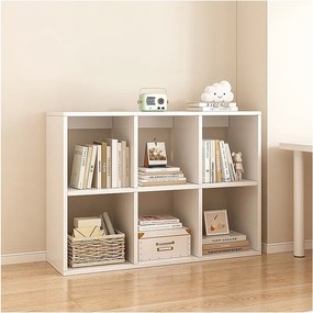 Regał na książki, biały, styl nowoczesny, 100x67x30 cm