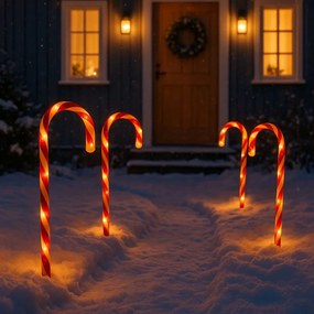 Zestaw 4 lamp świątecznych, 47 cm