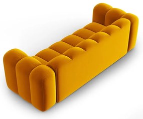 Żółta sofa 228 cm Lupine – Micadoni Home