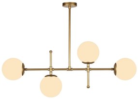 Lampa wisząca w kolorze złota Squid Lighting Kruva, wys. 57 cm