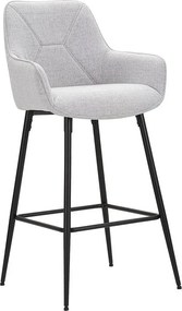 Zestaw 2 wysokich stołków VKH434, Szary, 55x55x109 cm, Kendra Home