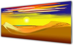 Szkło Dekoracyjne do Kuchni Żar Słońca nad Wydmami