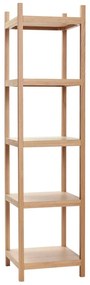 Regał z drewna dębowego 45x180 cm Mason – Hübsch