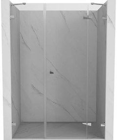 Mexen Lunar drzwi prysznicowe uchylne prawe 140 cm, transparent, chrom - 834S-140-050-01-00-P