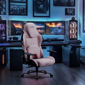 Fotel gamingowy materiałowy Diablo X-One Prime Normal Size, Akira Pink