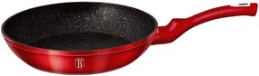 Aluminiowa czerwona patelnia na indukcję 20cm A0-F32