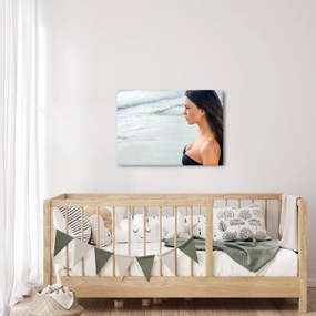 Obraz kobiety na plaży (70x50 cm)