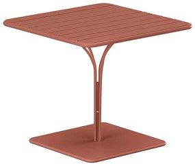 Stół ogrodowy metalowy dł. 80 cm - Terakota - MIRMANDE marki MYLIA