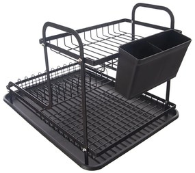 Orion Drutowany ociekacz z tacą Radka, 2 poziomy,42,5 x 32 x 29 cm