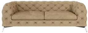 Jasnobrązowa aksamitna sofa 225 cm Chelsea – Ropez