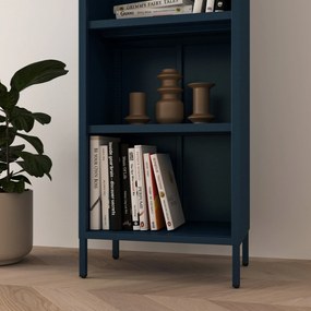 Regał na książki MARIO, 500 x 1800 x 350 mm, Modern: granatowy