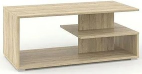 Prostokątna ława z półką dąb sonoma C6-F77