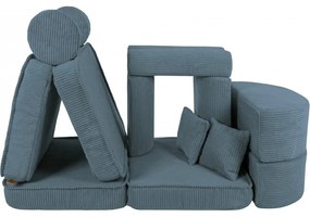Pocket sofa max aesthetic turkusowa - meowbaby®