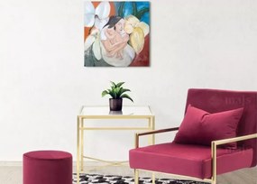 Obraz olejny Macierzyństwo 60x60 cm