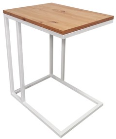 Stolik pomocniczy C boczny podstawa metalowa Loft