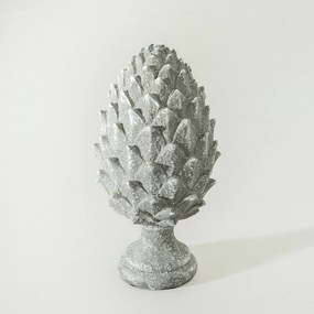 Figurka dekoracyjna Pinecone Grey 15x15x30 cm
