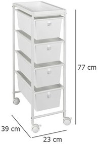 Uniwersalny wózek na kółkach GALA - 4 poziomy, WENKO