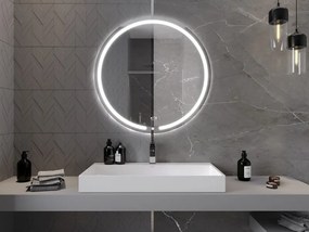 Mexen Rose lustro łazienkowe podświetlane, okrągłe 90 cm, LED 6000K, antypara - 9810-090-090-611-00