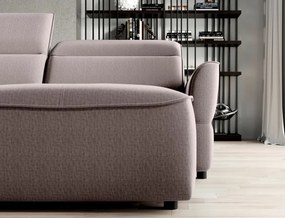 Narożnik MURILLO XL z elektryczną regulacją siedziska Lewostronny w tkaninie VOUGE 04 WERSAL