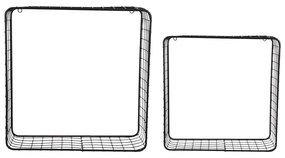 Czarne stalowe półki zestaw 2 szt. 35 cm Reja – PT LIVING
