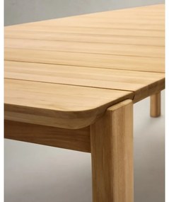 Stół ogrodowy z litego drewna tekowego 102x220 cm Icaro – Kave Home