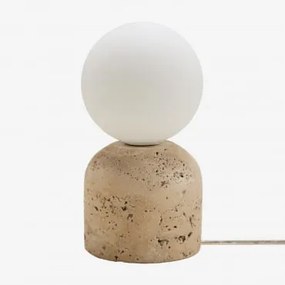 Lampa Stołowa Z Naturalnego Kamienia Tumkur Trawertyn - Sklum
