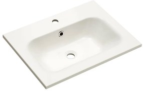 Biała umywalka z lanego marmuru 61x46 cm Set 923 – Pelipal