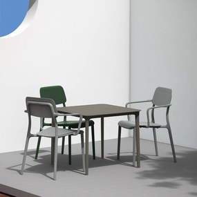 Plastikowy stół do ogrodu Rimo 80, kwadratowy
