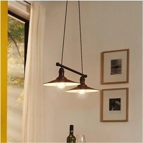 Eglo 49457 - Żyrandol na lince STOCKBURY 2xE27/60W/230V