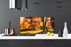 Panel Szklany Złota Jesień w Lesie