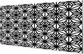 Szklany Panel Geometryczne Motywy Kwiatowe