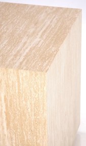 Minimalistyczna kwadratowa ława trawertyn D8-S71