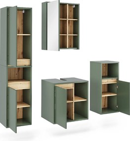 Zestaw mebli łazienkowych zielony/rzemieślniczy 60x45.5x60 viola