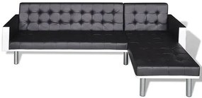 Rozkładany czarny narożnik - Iwez 5Q