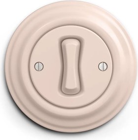 Kliklap - Retro przycisk z ramką staroróżowy