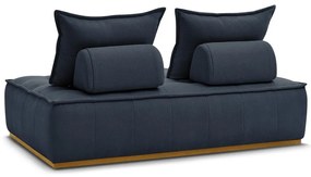 Ciemnoniebieska sofa z materiału bouclé 175 cm Elisa – Bobochic Paris