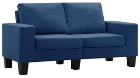 2-osobowa sofa niebieska z podłokietnikami - Lurra 2Q