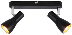 Lampa sufitowa w kolorze matowej czerni z metalowym kloszem 36x6 cm Picardo – Candellux Lighting