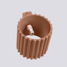 Kinkiet AURA mocca G9 ryflowany SOLLUX  LIGHTING