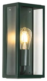 Zewnetrzna Industrialna lampa ścienna zewnętrzna ciemnozielona ze szkłem IP44 - RotterdamPrzemysłowy Oswietlenie zewnetrzne