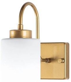 Biały/w kolorze złota kinkiet ø 10 cm Duzsuz – Opviq lights