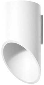 Biały kinkiet Nice Lamps Nixon, długość 20 cm