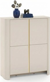 Kaszmirowa komoda z półkam M1-G99