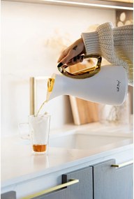 Termos w biało-złotym kolorze 1 l Alessia – Vialli Design