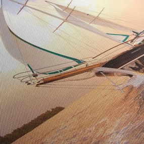 Obraz jachtu (170x50 cm)