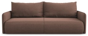 Różowa rozkładana/ze schowkiem sofa 216 cm Nanea – Makamii