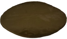Dywan okrągły do salonu z miękkiego, sztucznego futerka, Ø 80 cm